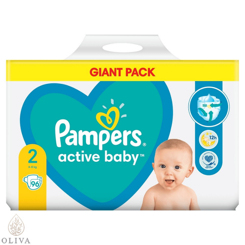 Pampers Active Baby 2 ans - 96 couches