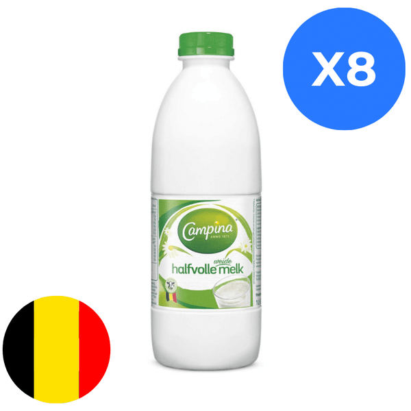 Campina Demi-écrémé 1L x8 BE