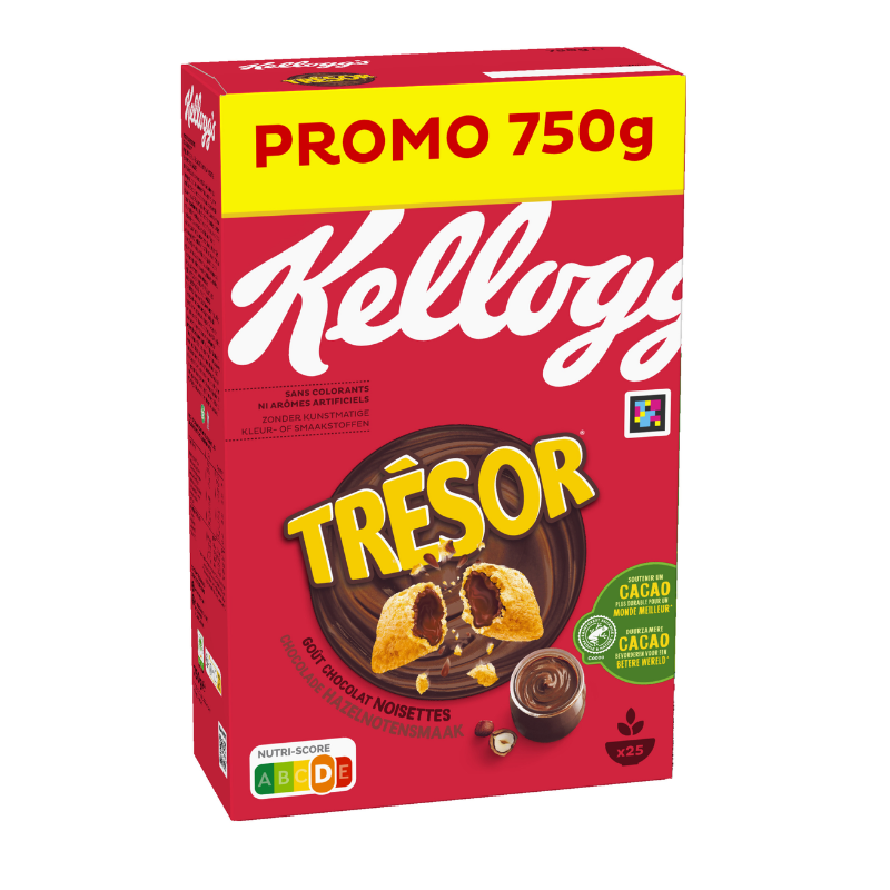 Kellogs Trésor Chocolat Noisette 750g