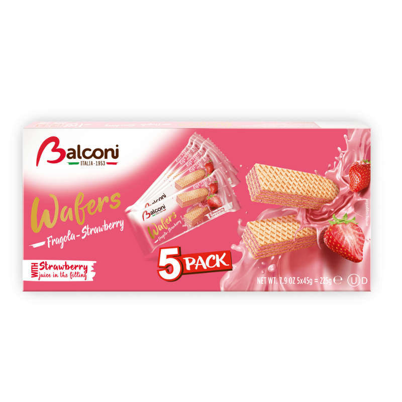 Balconi Wafers Fraise 45g x5