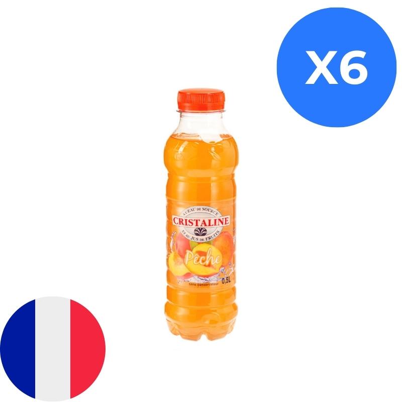 Cristaline Pêche 50cl x6 FR