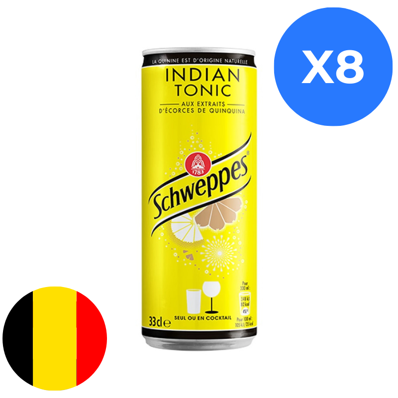 Schweppes Tonic 33cl x8